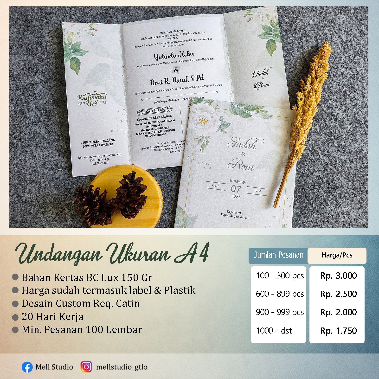 Seri Minimalis sampel 1
